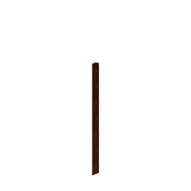 Floreira em aço corten - Peça de canto 30° - 70 cm