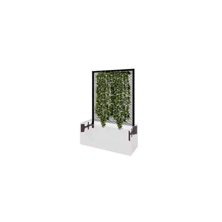 Grade para plantas trepadeiras preto 100 x 40 cm