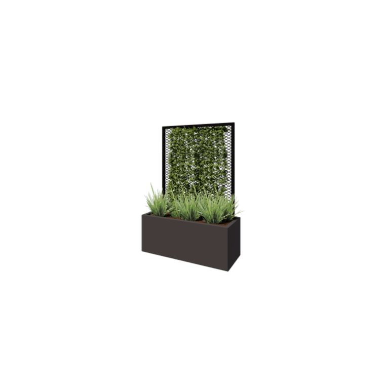 Grade para plantas trepadeiras preto 100 x 40 cm