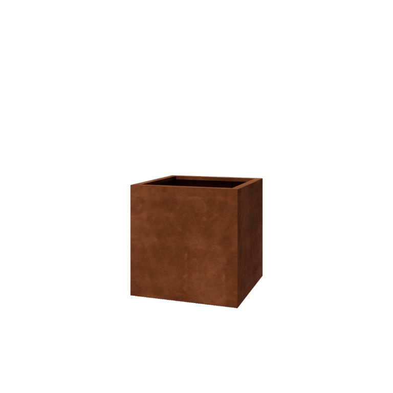 Floreira soldada em aço corten Montana 70 x 70 x 70 cm