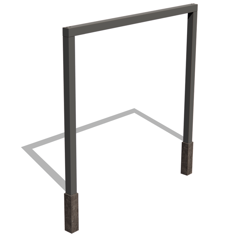 Pérgola reta em aço com revestimento em pó 300 cm