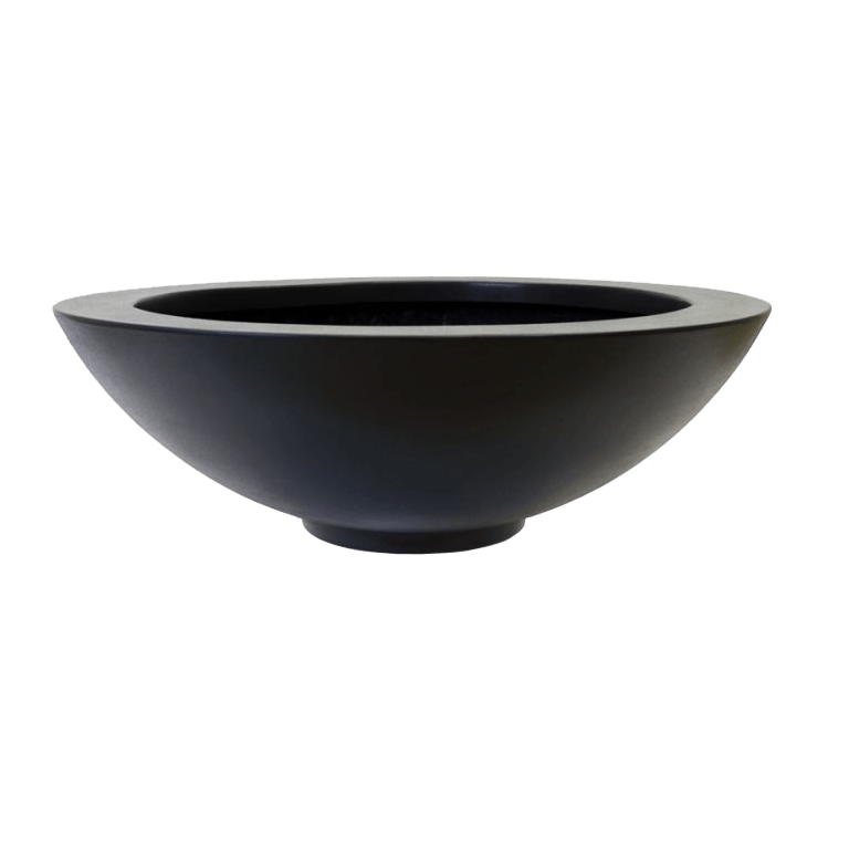 Floreira em fibra de vidro - Taça - Ø 120 x 40 cm - Com fundo