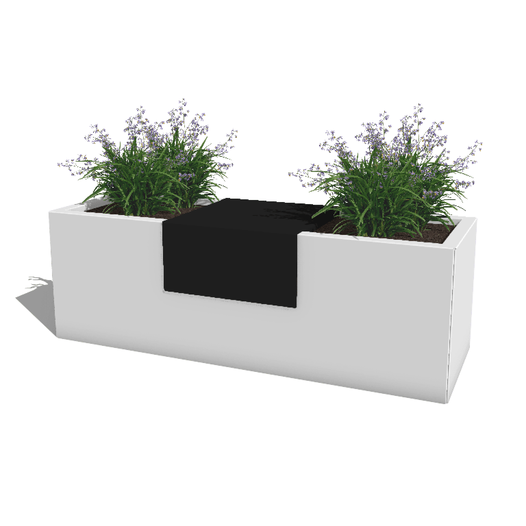 Plataforma para floreira em aço com revestimento em pó 40 x 41 x 20 cm