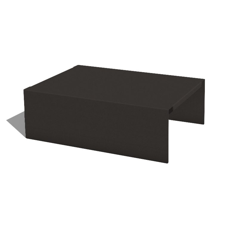 Plataforma para floreira em aço com revestimento em pó 60 x 41 x 20 cm