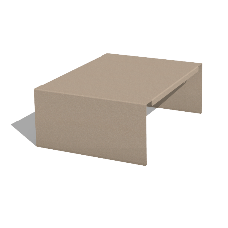 Plataforma para floreira em aço com revestimento em pó 40 x 51 x 20 cm