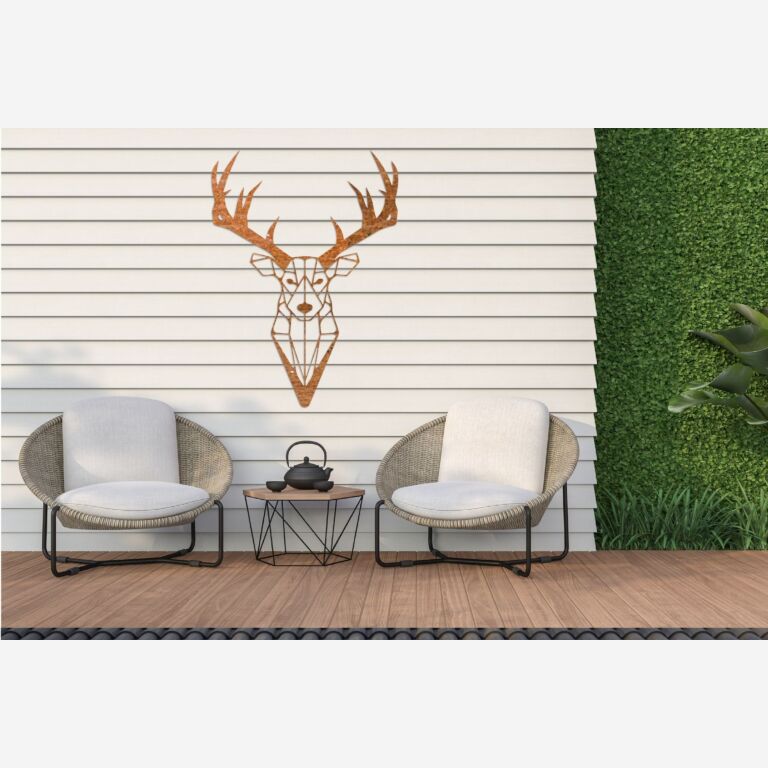 Decoração de paredes em aço corten Rena