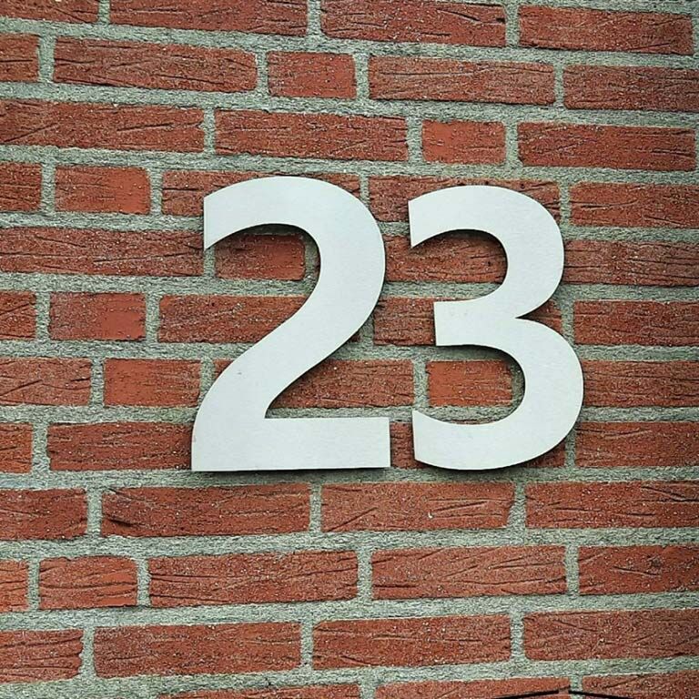 Número de casa em aço inoxidável 2 - 30 cm