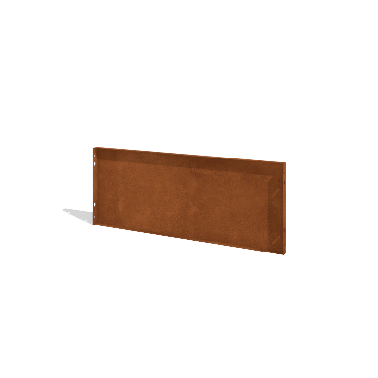 Vedação em aço corten H painel 120 x 47,5 cm