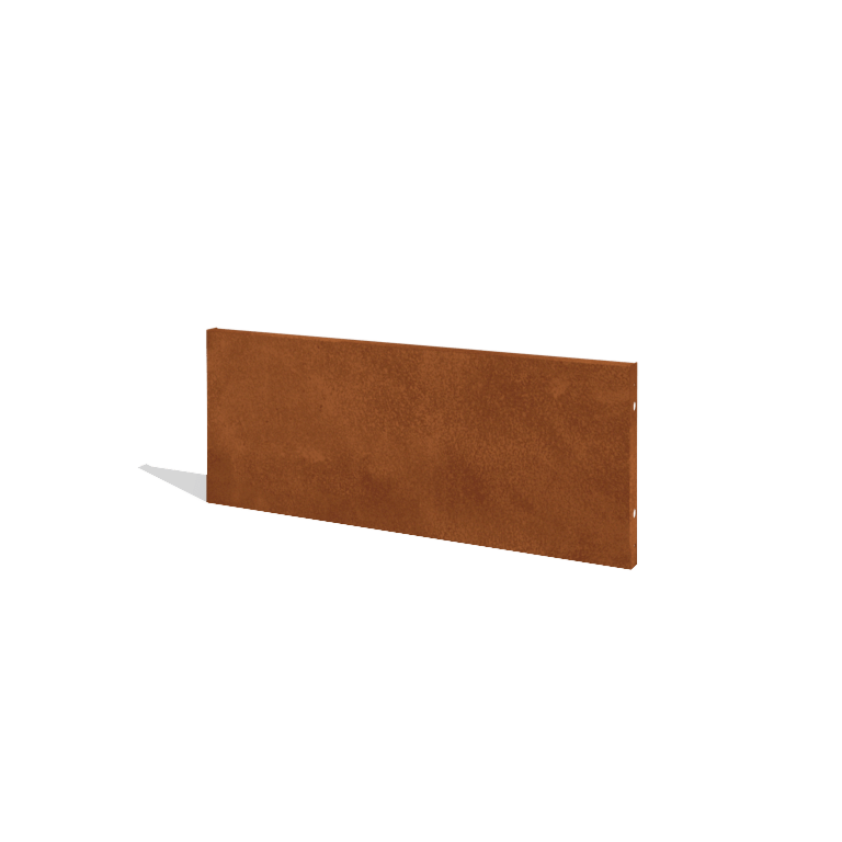 Vedação em aço corten H painel 120 x 47,5 cm