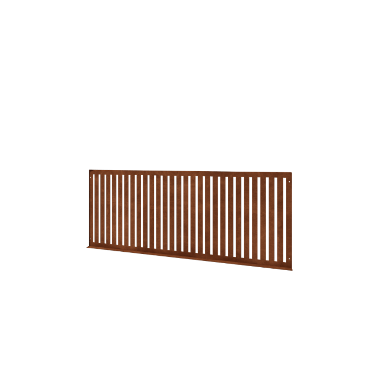 Vedação decorativa em aço corten S - Painel - 149 x 3 x 60 cm