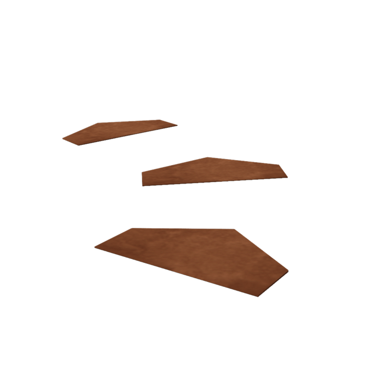 Ladrilho hexagonal em aço corten HV 50