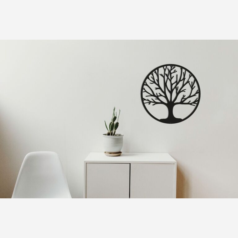 Decoração de parede em metal Árvore