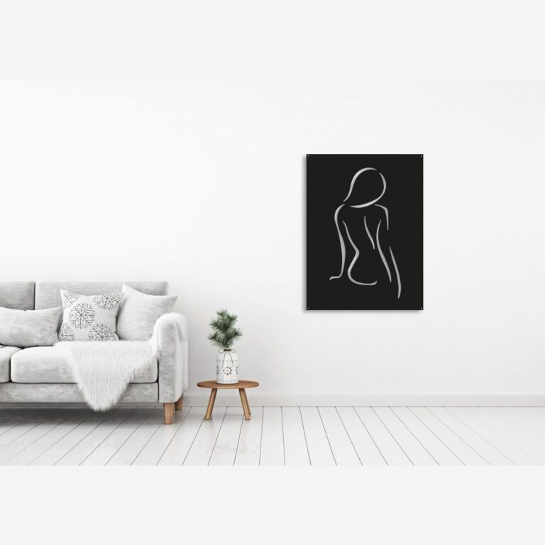 Decoração de parede em metal Senhora