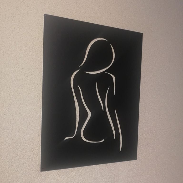 Decoração de parede em metal Senhora