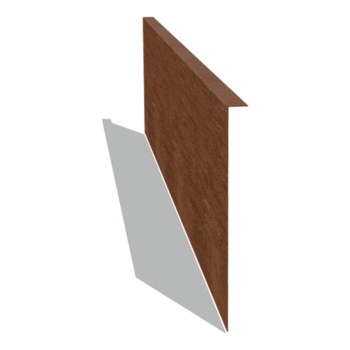 Borda fixa em aço corten 34 cm (comprimento 150 cm)
