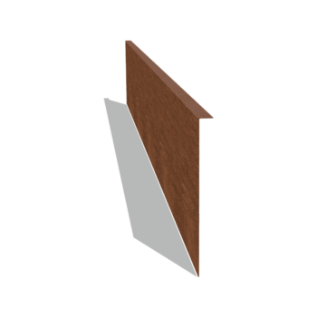 Borda fixa em aço corten 34 cm (comprimento 240 cm)