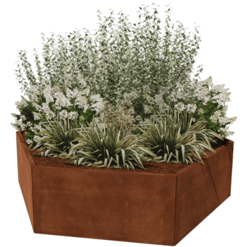 Floreira em aço corten Denver 100