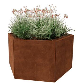 Floreira em aço corten Denver 70