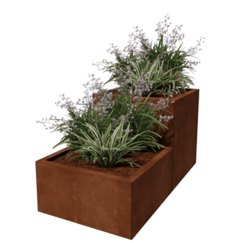 Floreira em aço corten Miami especial II 60