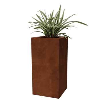 Floreira em aço corten Miami 30 x 30 cm
