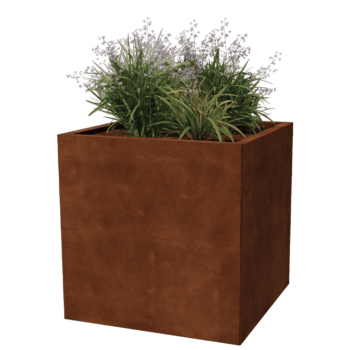 Floreira em aço corten Miami 70 x 70 cm