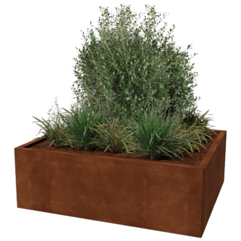 Floreira em aço corten Texas 100 x 120 cm