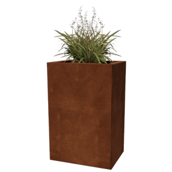 Floreira em aço corten Texas 30 x 40 cm