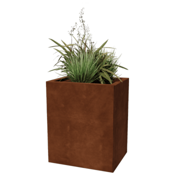 Floreira em aço corten Texas 40 x 50 cm