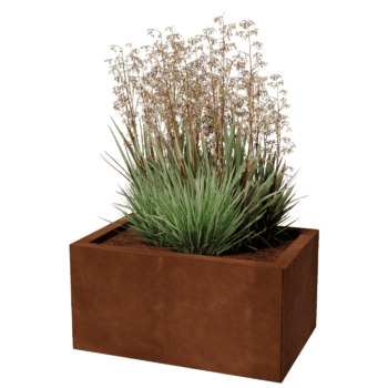 Floreira em aço corten Texas 40 x 60 cm
