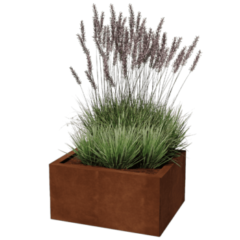 Floreira em aço corten Texas 50 x 60 cm