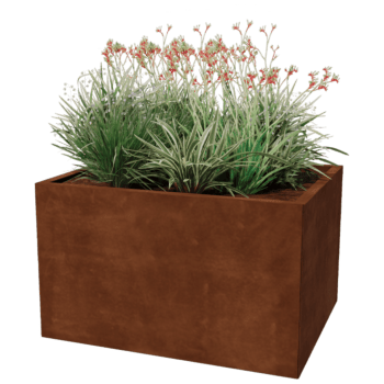 Floreira em aço corten Texas 80 x 100 cm