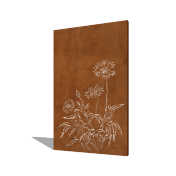 Centáurea aço corten 120 x 6 x 190 cm