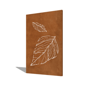 Grandes folhas caducas aço corten 120 x 6 x 190 cm