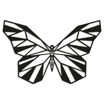 Borboleta decoração de parede em metal 2.0
