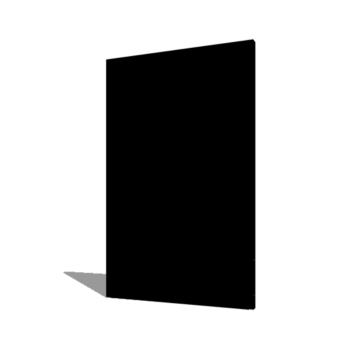 Painel base revestida a pó 120 x 6 x 190 cm