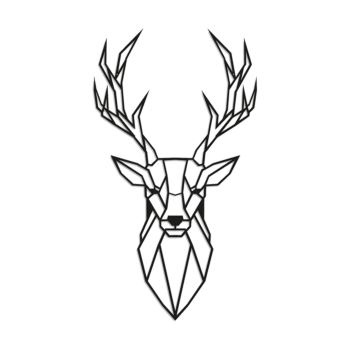 Cervo Decoração de parede em metal 1.0