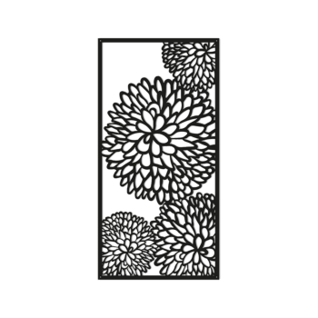 Flor decoração de parede em metal 2.0