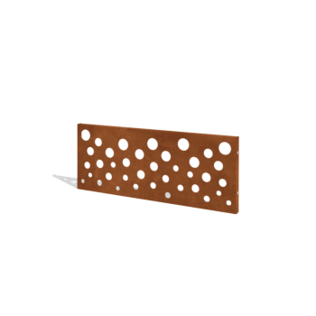 Vedação em aço corten H painel B 120 x 47,5 cm