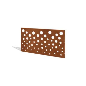 Vedação em aço corten H painel B 120 x 63,3 cm