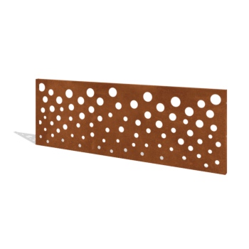 Vedação em aço corten H painel B 180 x 63,3 cm