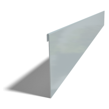 Borda achatada em aço galvanizado 13 cm (comprimento 150 cm)