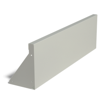Muro de contenção reto em aço com revestimento em pó 100 cm (altura 30 cm)