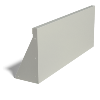 Muro de contenção reto em aço com revestimento em pó 100 cm (altura 40 cm)