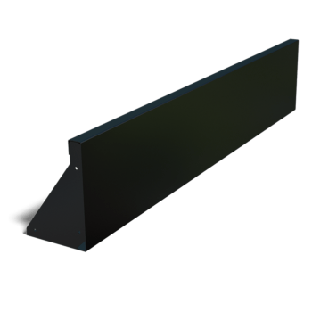 Muro de contenção reto em aço com revestimento em pó 150 cm (altura 30 cm)