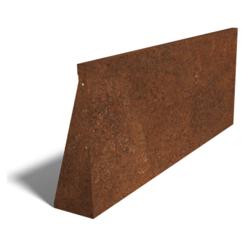Muro de contenção reto de aço corten 150 cm (altura 60 cm)