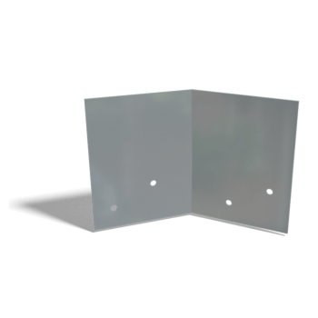 placa de acoplamento Aço galvanizado 45º baixo 12 - 15 cm