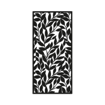 Decoração de parede em metal Folhas