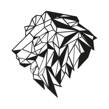 Leão decoração de parede em metal 2.0