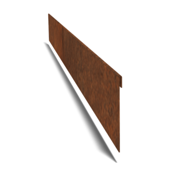Borda achatada em aço corten 13 cm (comprimento 150 cm)
