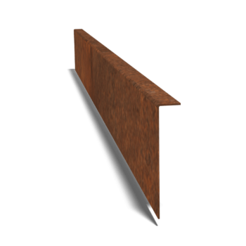 Borda fixa em aço corten 12 cm (comprimento 150 cm)